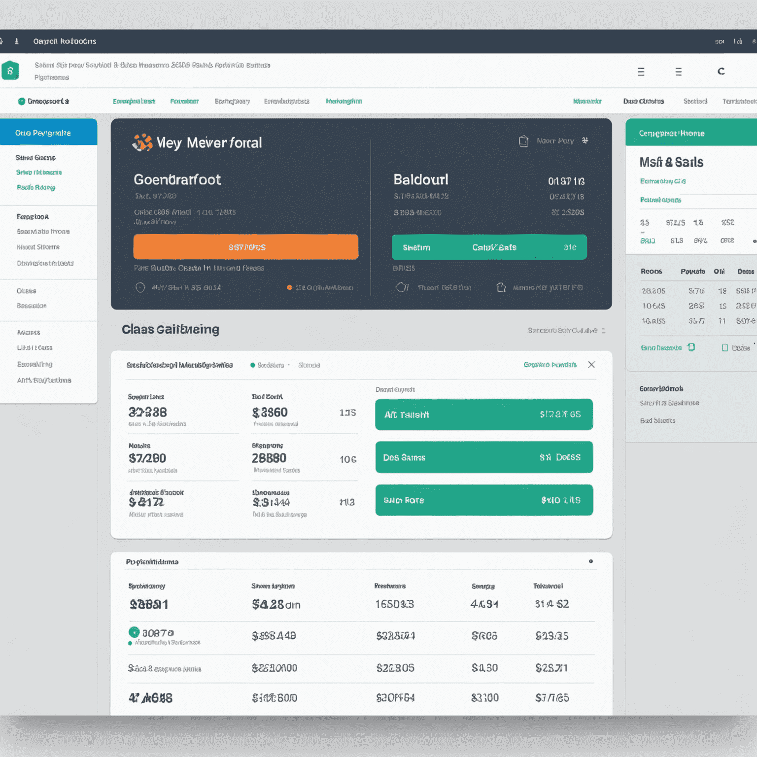 A modern interface showing a payroll dashboard with employee names, salaries, and quick pay options. The image emphasizes simplicity and efficiency in managing company payrolls.